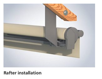 Topas II rafter installation