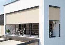 Vertical privacy and sun protection on balconies